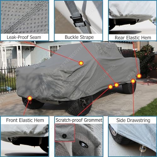 Car Cover fit 2015 2016 2017 2018 GMC Sierra 2500HD 3500HD Crew Cab 8ft Bed Dually Plat Series Gry