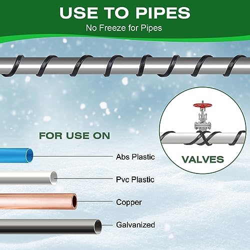 6FT Pipe Heating Cable for Water Pipes, Heat Tape for Water Pipe