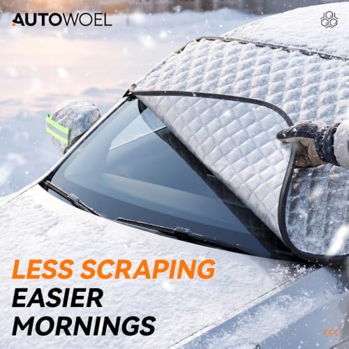 Windshield Cover for Ice and Snow, Thick Padded Graphene, S