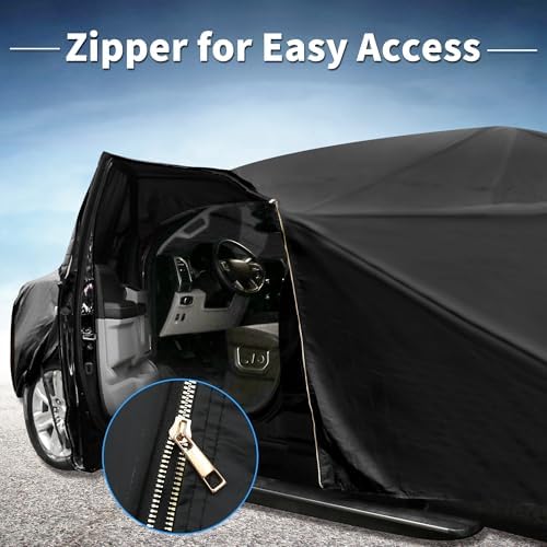 X AUTOHAUX Waterproof Full Car Cover for Toyota 4Runner 210D-PU w/Zipper