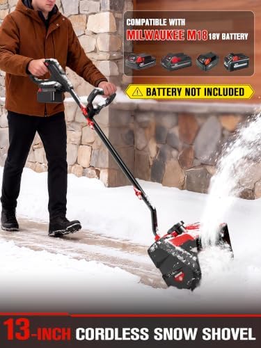 Cordless Snow Shovel Compatible with Milwaukee M18 Battery (Bare Tool)