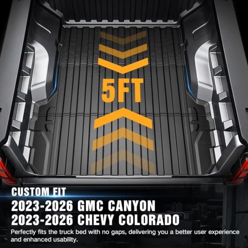 YZONA Bed Mat for 2023-2026 Chevy Colorado & GMC Canyon, 5FT (61.7 in)