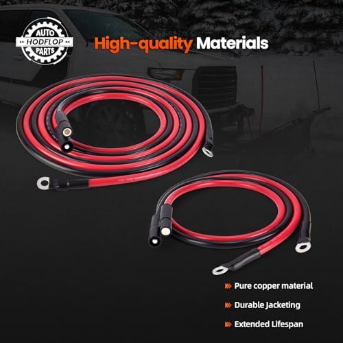 HYD01684 HYD01690 Power Ground Cable Compatible with BOSS Snow Plow