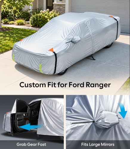 Wigoo Ford Ranger Truck Cover 2019-2026, Waterproof All Weather Protection