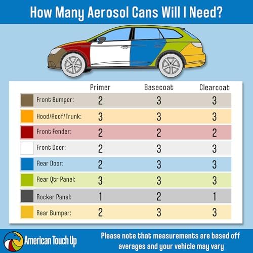 American Touch Up Paint Compatible with Nissan | QM1 Cloud White | Spray Paint (Basecoat)