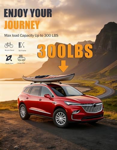 KINGGERI 300lbs Roof Rack Cross Bars for Buick Enclave 2018-2024