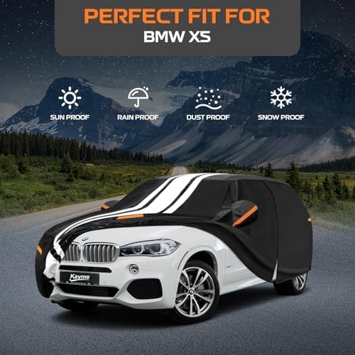 Kayme Heavy Duty Car Cover Custom Fit for BMW X5/X5 M (1999-2026)