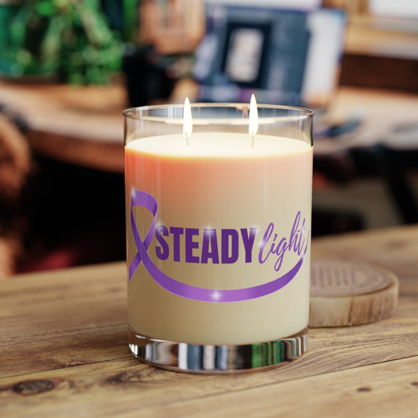 Steady Light Epilepsy Awareness Candle