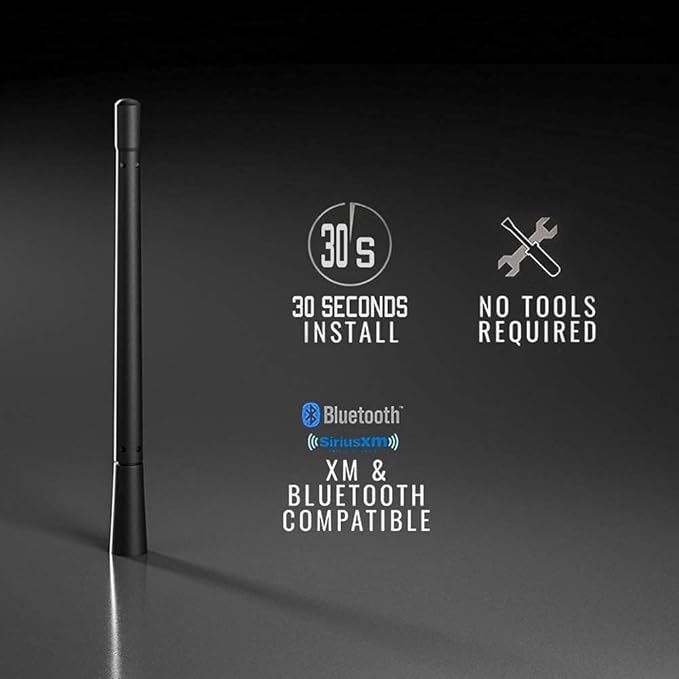 KSaAuto Short Antenna for Ford F150 F-150 2009-2026, 2017-2026 F-250 F-350, 2021-2024 Bronco, 7 Inch F150 Pickup Truck Short Antenna Ford F150 Accessories, Not for 2025 Bronco