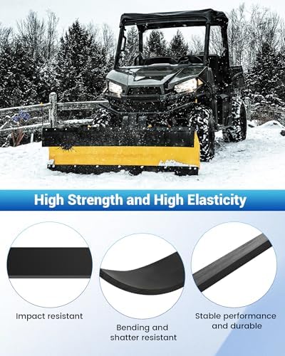 72 x 3 x 1/2 Inch Polyurethane Snow Plow Cutting Edge