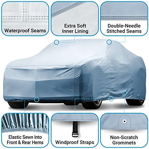 iCarCover Car Cover All Weather for 1967-1973 Chevy Camaro Z28, SS