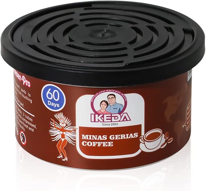 Car Air Freshener: Minas Gerais Coffee Scent | Car Scents | Odor Eliminator Essential | Long-Lasting | Strong Fragrance | For Home Closet | 1.5 Oz | Pack of 4…