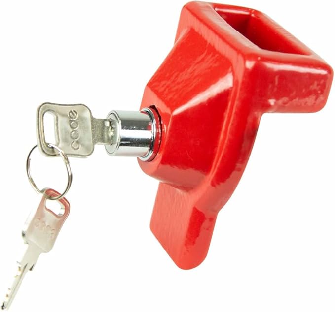 Mytee Products Glad Hand Lock Without Keyed Alike for Air Brake Security, Cast Iron Trailer Brake Lock for Semi Trucks, Tractor Trailers & Commercial Vehicle Security