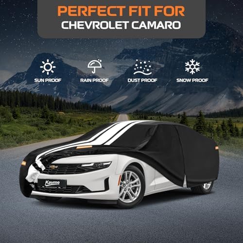 Kayme Heavy Duty Car Cover Custom Fit Chevrolet Chevy Camaro (1966-2024)