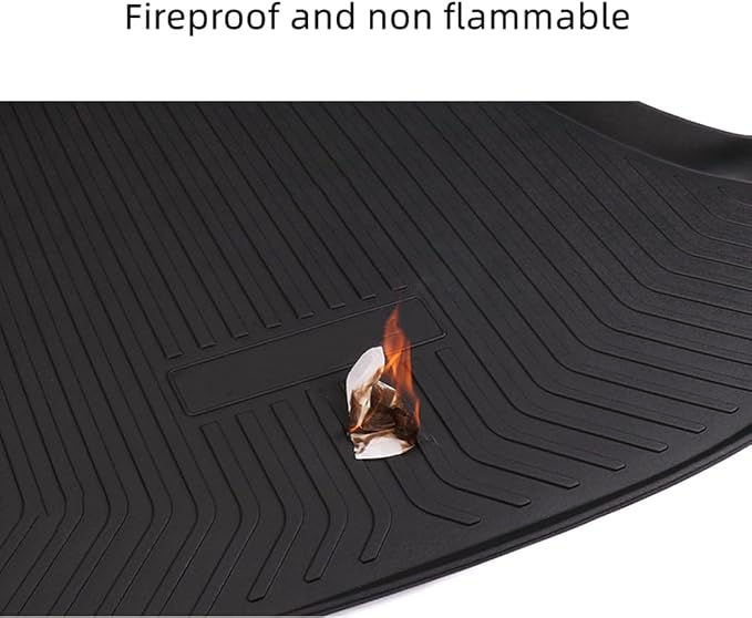 Yakitoko All Weather Cargo Liners for 2018-2024 Chevrolet Equinox and GMC Terrain Standard Cargo Mats Trunk Mat TPE Black
