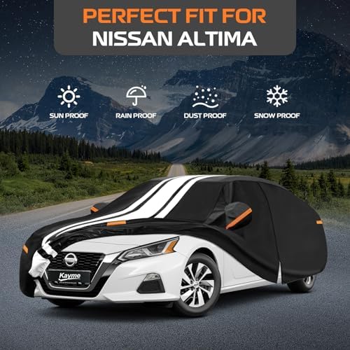 Kayme Waterproof Car Cover for Nissan Altima (2002-2026) Heavy Duty