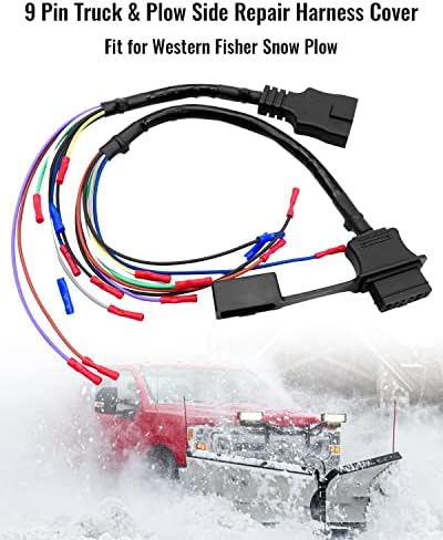 9 Pin Snow Plow Repair Harness Cover Fit for Western Fisher
