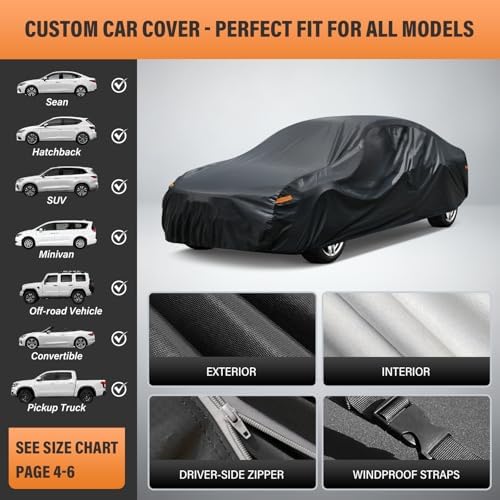 Kayme Coupe Car Cover Waterproof All Weather - See Size Chart - Size C4