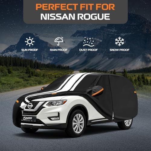 Kayme Heavy Duty Car Cover for Nissan Rogue (2007-2026) Waterproof