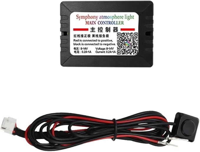Dreamcolor Acrylic Interior Car Light Automotive Ambient Light Kits with APP Control 16 Million Color Fiber Optic Car LED Strip Light (Main Control Box)
