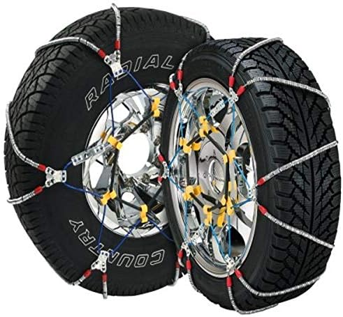 SCC SZ131 Super Z6 Cable Tire Chain for Passenger Cars, Pickups, and SUVs - Set of 2 Silver