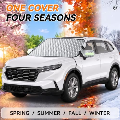 Windshield Cover for Ice and Snow, Thick Padded Graphene, M