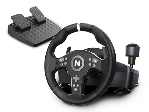 Nitho Drive Pro V200 Racing Wheel with Pedals and Shifter, 270° Gaming Steering Wheel for PC, PS4, Switch/Switch 2, Xbox Series X|S, Xbox One, for Car Race Sim Games