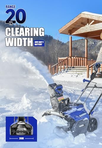 Wild Badger Power 40V 20-Inch Brushless Cordless Electric Snow Blower