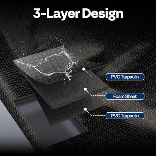 VIVOHOME Garage Floor Mat 8'6" x 20' Containment Mat with Stay Put Corner