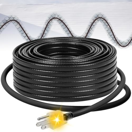 MAXKOSKO 12ft Roof and Gutter Self-Regulating Snow Melting Heating Cable