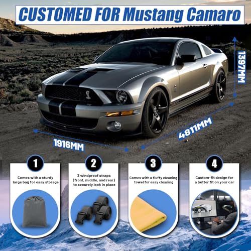 Car Cover Custom Fit for Ford Mustang Sedan (1994-2026)