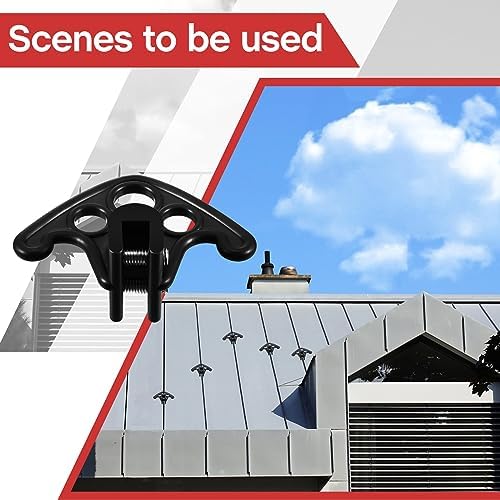 Cinnvoice 80 Pcs Snow Guards for Metal Roofs, Plastic Standing Seam