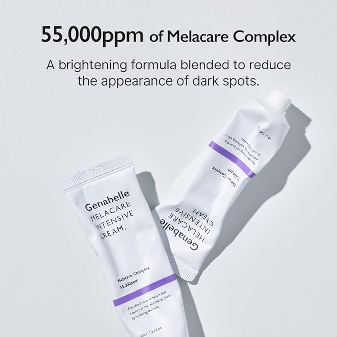 Genabelle Melacare Intensive Full Set - Melacare Intensive Cream (1.69 fl oz) & Spicule Toning Shot Ampoule (0.03 fl oz* 3ea) & Jelly Touch Dual Pad (4.05 fl oz)