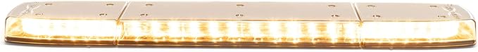 ECCO LED Light Bar 24 Inch Single Row Flood Beam Amber White 84W LED Off Road Lights for Trucks Commercial Vehicles, 5 Year Warranty