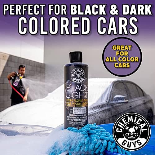 Chemical Guys CWS619 Black Light Foaming Car Wash Soap & Refill Kit, 2 Bottles - (1) 16 oz and (1) Gallon (Works with Foam Cannons, Foam Guns or Bucket Washes) 144 oz
