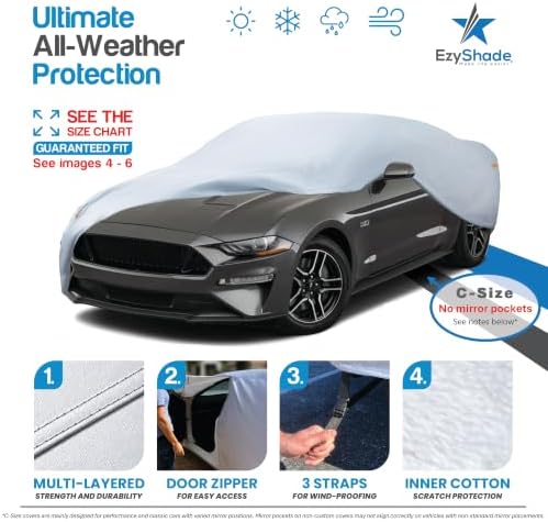 EzyShade Sports Car Cover Waterproof All Weather. See Size-Chart. Size C4