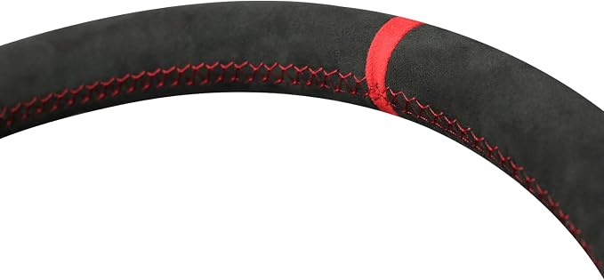 MEWANT Hand Stitched Steering Wheel Cover for Chevy Silverado 1500 2003-2006 Trailblazer 9040 Athsuede Steering Wrap