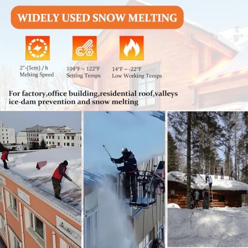 Roof Valley Ice Dam Heater Mat,Waterproof PVC Snow Melting Deicing System