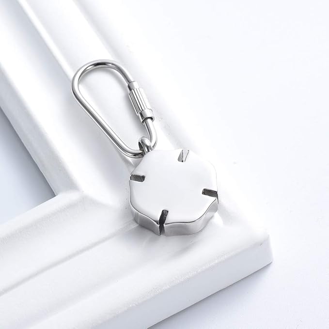 Imrsanl Truck/Excavator Urn Keychain for Ashes for Men Cremation Jewelry Urn Key Chain for Ashes Pendant Key Ring for Human