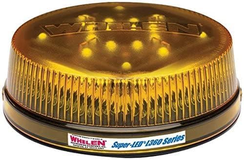 Whelen Engineering L32 Super-LED Beacon - SAE Class 1 Certified - 28 Flash Patterns - 5-Year Warranty - Amber