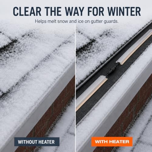 H&G lifestyles 24FT Gutter Guard Heaters to Prevent Ice Dams 12pcs