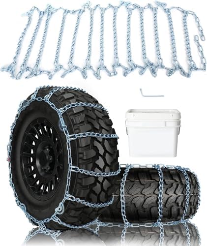 SCITOO Snow Chains for Passenger Car, Pickup, Trucks, SUV