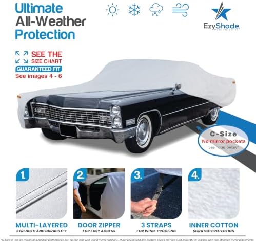 EzyShade Sports Car Cover Waterproof All Weather. See Size-Chart. Size C7