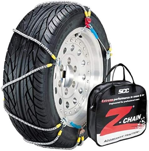 SCC Z-539 Z-Chain Extreme Performance Cable Tire Traction Chain - Set of 2,Silver
