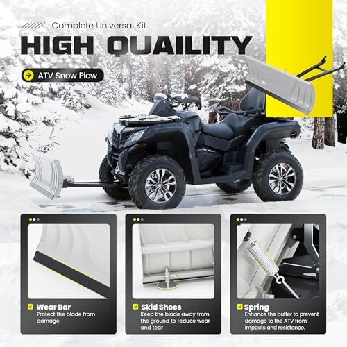 ECOTRIC ATV Snow Plow Blade Kit
