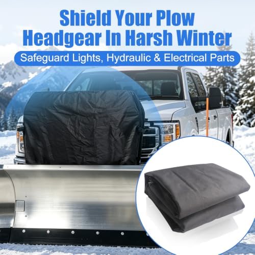 600D Snow Plow Cover, Waterproof Hydraulic Snow Parka