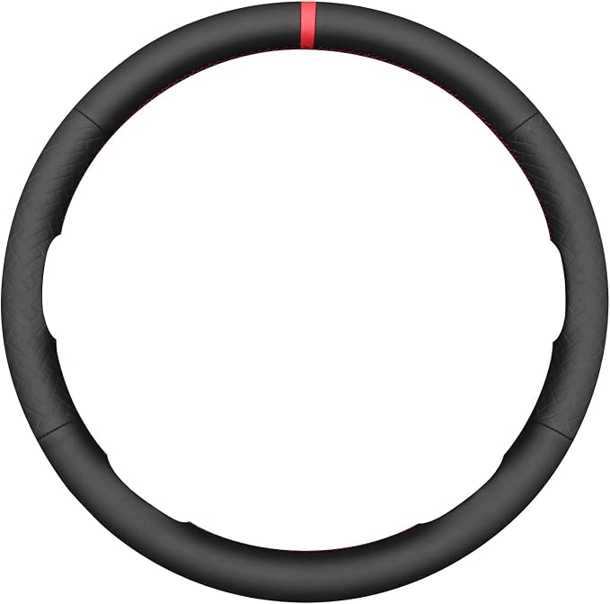 MEWANT Steering Wheel Cover for Chevy Silverado 1500/2500 / 3500 2003-2006 / Silverado 1500 2500HD 3500 Classic/Trailblazer Hand-Stitched Microfiber Leather Steering Wheel Wrap
