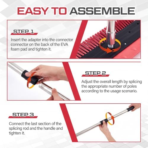 Chumia 16 Inch Roof Rakes for Snow 2.7-20 ft Telescoping Pole