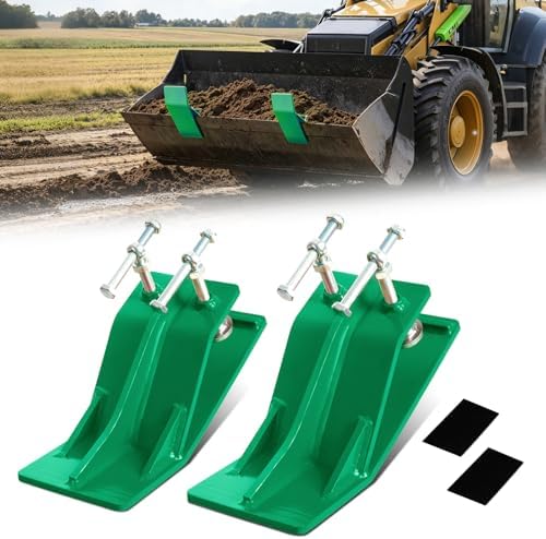Edge Tamer for Tractor Bucket Protector 2PCS Green 5” Wide