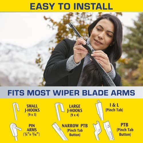 Rain-X 5079275-2 Repellency Water Repellent Wiper Blades, 18" Windshield Wiper, All Weather Streak-Free for Enhanced Visibility w/Water Repellency Formula